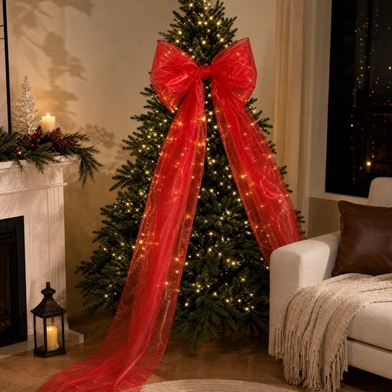 Giant Bow Decoration, 78.7x19.7In Big Bows Giant Ribbon Tie for Wedding Birthday Christmas Party Decor