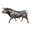 thumbnail image 1 of Nifao Giant Bronze Bull Statue, for Homes, Parks, Commercial – Garden Outdoor Decor Sculpture, 102"L x 36"W x 63"H, 1 of 11