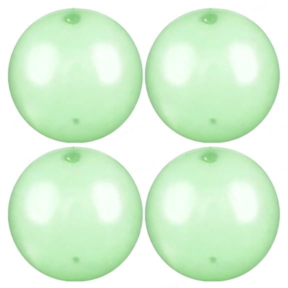 Giant Bubble Ball Reusable Water Bubble Ball with Straw, Inflatable Soft TPR DIY Squishy Sensory Ball for Kids Party Activities & Indoor Games,Green 4PCS