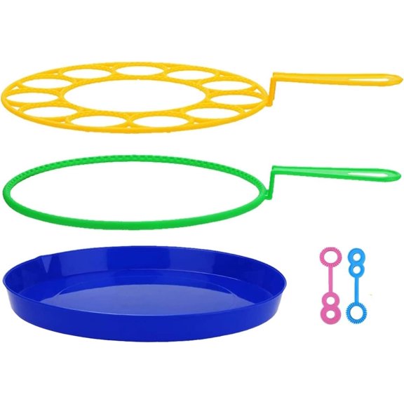 Giant Bubble Wand Bubbles Maker, Large Bubble Maker, Big Bubble Wands Set with Tray Bubble Sticks