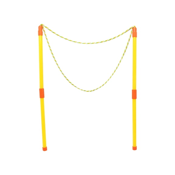 Giant Bubble Wand Rope Set, Detachable Large Bubble String Maker for Outdoor Garden Lawn Beach Party Activities, Manual Bubble Blowing Tool (Yellow)