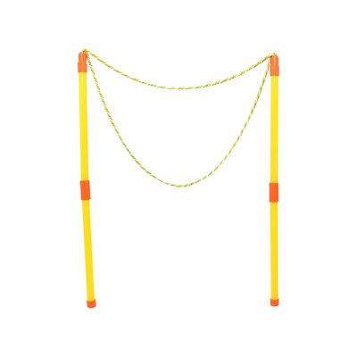 Giant Bubble Wand Rope Set, Detachable Large Bubble String Maker for Outdoor Garden Lawn Beach Party Activities, Manual Bubble Blowing Tool (Yellow)