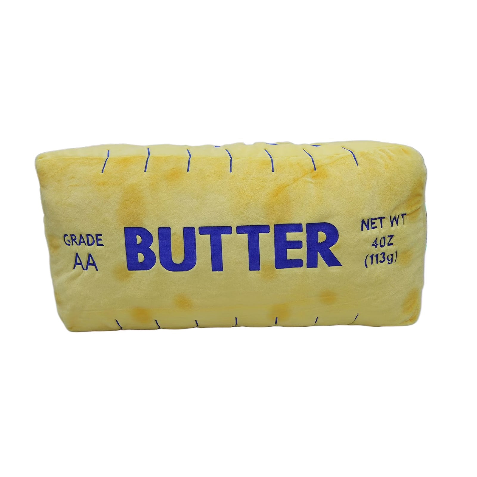 Giant Butter Block Plush Pillow 31.5" Novelty Food Cushion With Realistic Print For Valentine'S Day & Home Decor(Yellow-31.5X15.75In)#4614