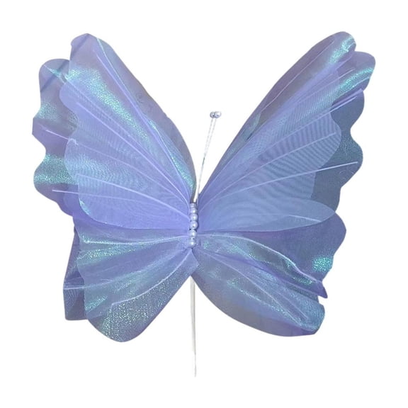 Giant Butterfly Decoration 20in 3D Artificial Gauze Butterflies Ornaments for Wedding Party Birthday Proposal Courtyard Romantic Decor