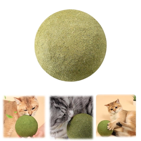 Giant Cat Catnip Ball for Cats,3.93 Inches Huge Catnip Toy, Jumbo Cat Nip Balls, Interactive Cats Toys Indoor,Pet Nip Licking Ball,Big Catnips Teeth Cleaning Edible Toy Balls for Pets Lick,Green,1pcs