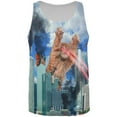 thumbnail image 1 of Giant Cat Laser Rampage and Destroy All Over Mens Tank Top Multi 2XL, 1 of 2