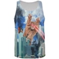 thumbnail image 1 of Giant Cat Laser Rampage and Destroy All Over Mens Tank Top Multi LG, 1 of 2