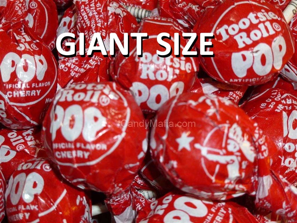 Giant Cherry Tootsie Pops Cherry 42 Count