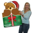 thumbnail image 1 of Giant Christmas Card (Bear Hug) 2' x 3' Card with Envelope, 1 of 7