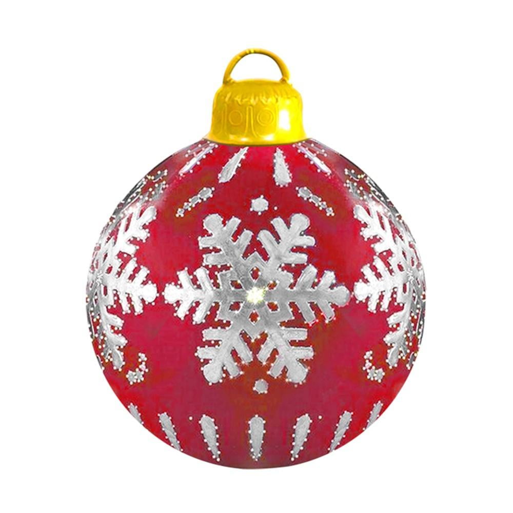 Giant Christmas PVC Inflatable Decorated Ball,23.6Inch Christmas Inflatable Outdoor Decorations