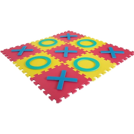 Giant Classic Tic-Tac-Toe Game – Over-Sized interlocking Eva Foam Squares by Hey! Play!