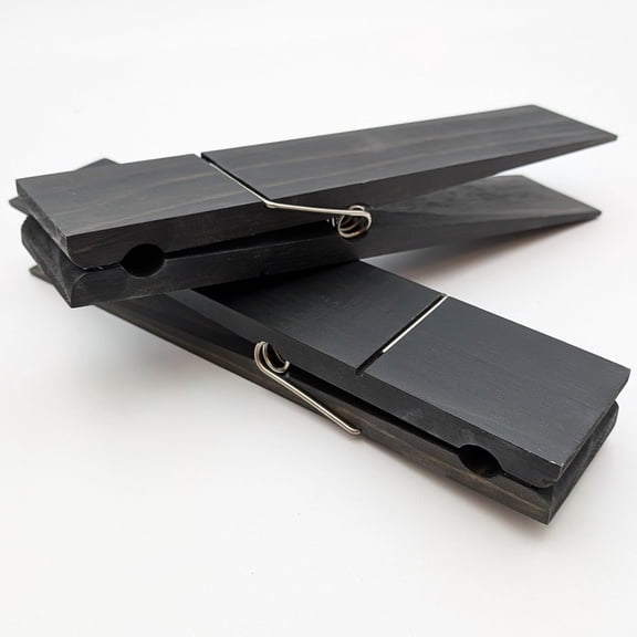 Giant Clothespin Bathroom Towel Holder | Huge 12 Clothes pin | Farmhouse Bathroom dcor | Laundry Room or Nursery dcor | Towel Rack or Hook | Bathroom Accessories Wall dcor (2 Ebony)