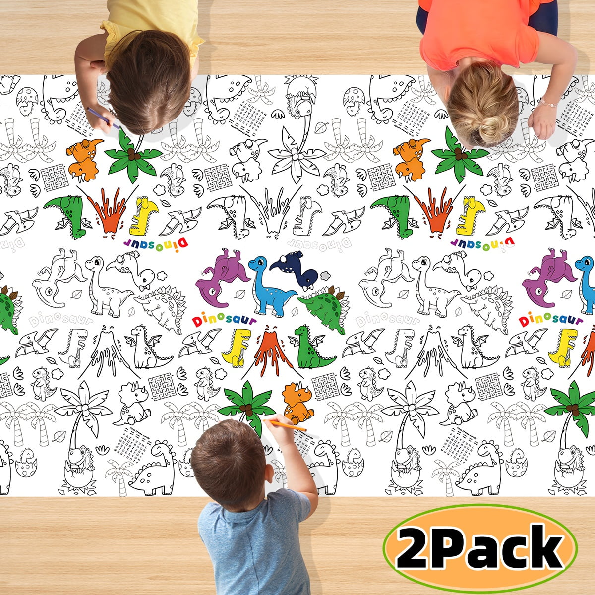 Giant Coloring Poster for Classroom Wall Tablecloth for Kids Indoor
