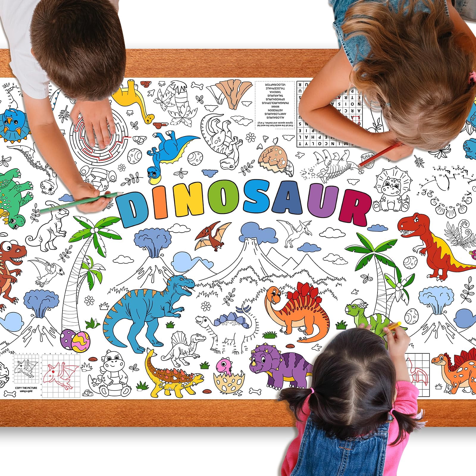 Giant Coloring Poster for Kids 30x72 Inch, Large Coloring Poster ...