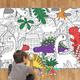thumbnail image 1 of Giant Coloring Poster - Premium Jumbo Coloring Sheets for Kids & Adults with Thick Bleed-Resistant Pages, Use on Floor, Wall, or Table, Use With Alcohol Based Markers (60” x 42”, Dino), 1 of 6