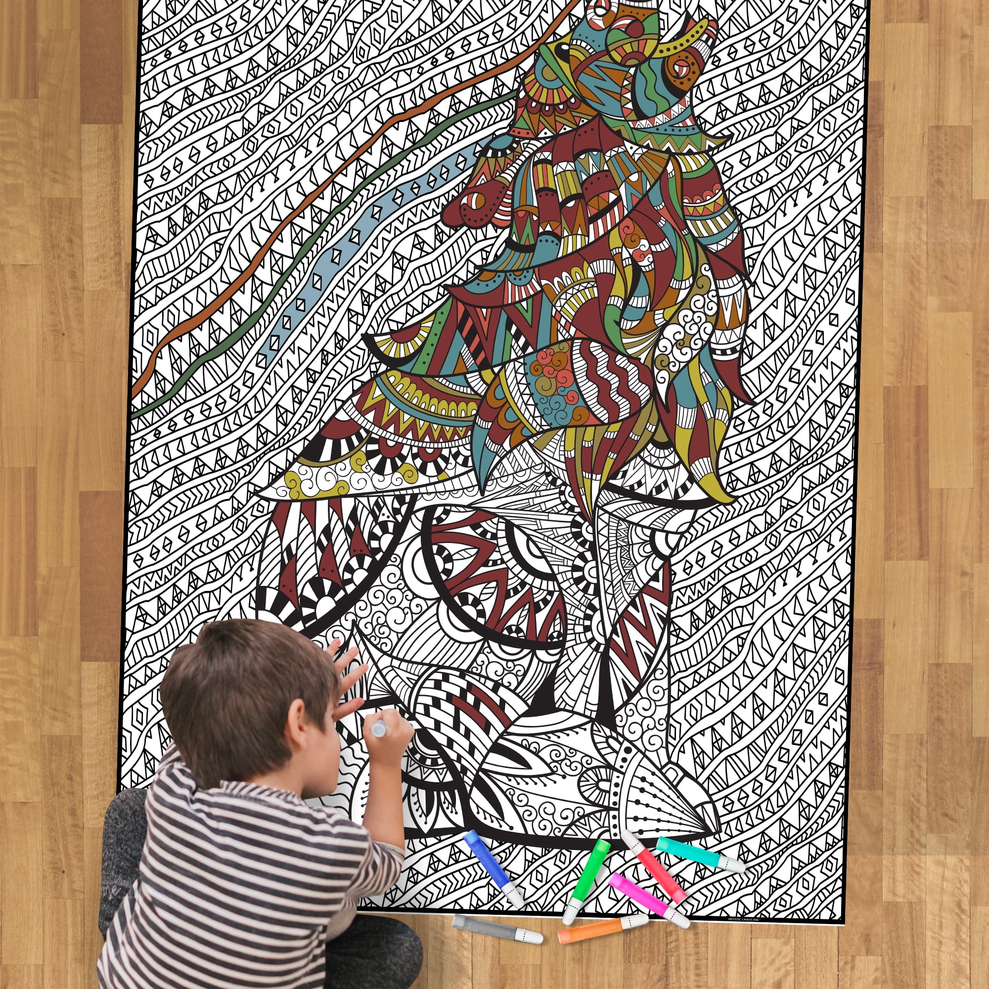 Giant Coloring Poster - Premium Jumbo Coloring Sheets for Kids & Adults ...