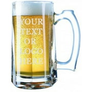 Giant Custom Beer Mug 28 Ounces Personalized Beer Stein - Personalized Add Your Own Engraved Text Customizable Gift For Him, For Her, For Boys, For Girls, For Husband, For Wife, For Them, For Men,