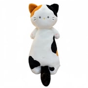 Giant Cute Long Cat Plush Body Pillow Super Soft Fluffy Kitten Stuffed Toy Cushion Doll Decor Gift