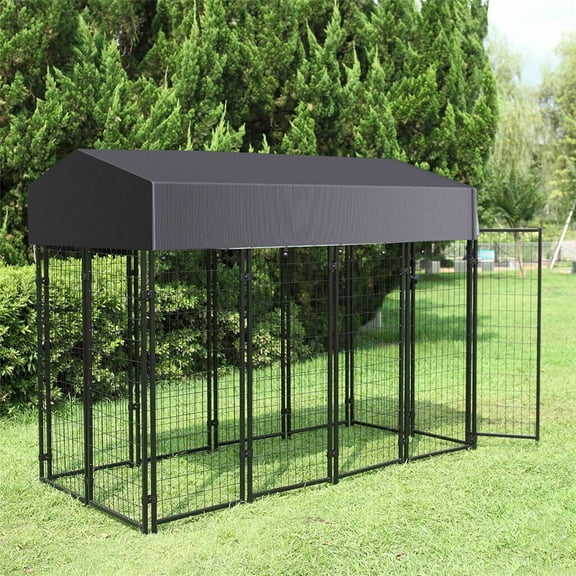 Giant Dog Kennel Dog Crate Cage Yard Animal Pet Enclosure Playpen Dog Fence Cage