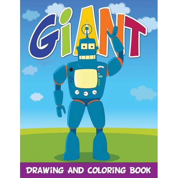 Giant Drawing and Coloring Book (Paperback)