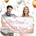 thumbnail image 1 of Giant Dry Erase Check - 16" x 32", Reusable Big Oversized Blank Check for Presentation - Great Photo-Op for Fundraisers, Charity & Donation Events, 1 of 4