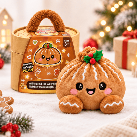 Giant Dumpling Pillow Christmas Bao Plush Stuffed Dumpling Pillow, Soft Giant Steamed Bun Squishy Toy, Cozy Christmas Decorations, 1 Pc
