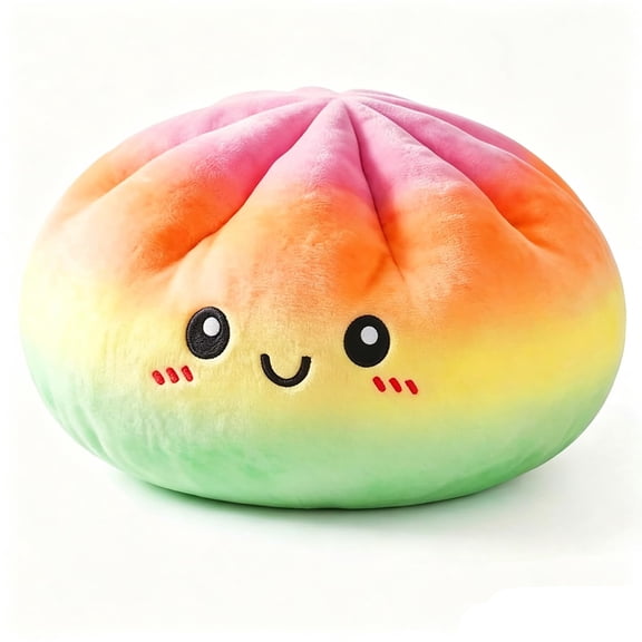 Giant Dumpling Pillow, Cute Plush Stuffed Steamed Bun Pillow 10IN Dumpling Plush, Giant Dumpling Stress Ball Squeeze for Adults Home Office Decor