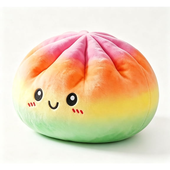 Giant Dumpling Pillow,Cute Plush Stuffed Steamed Bun Pillow for Adults Home Office Decor