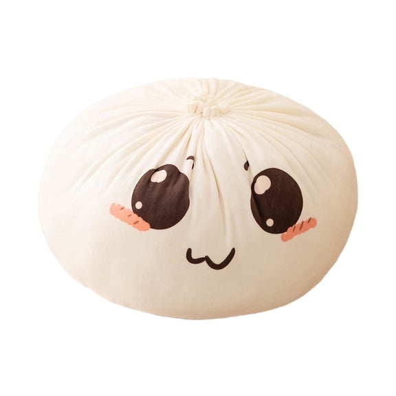 Giant Dumpling Squish, 8 in Jumbo Dumpling Squish Ball Toy, Large Squeeze Dough Ball, Soft Decompression Doughs Bun Shape Throw Pillow for Kids and Adults