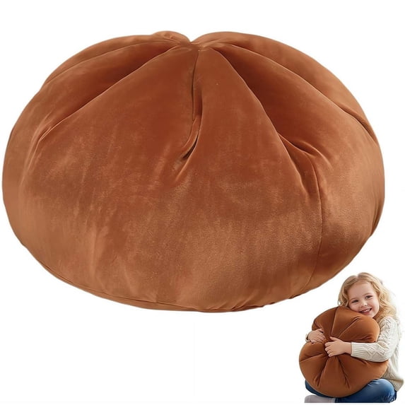 Giant Dumpling Squish-Y Pillow, 18In Cute Dumpling Plush Pillow Soft Stuffed Bun Plush, Jumbo Dumplings Squish-Y Plushie Comfort Dough Bun Throw Pillows for Adults