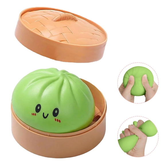 Giant Dumpling Squishy 4/6/10 Inch, Jumbo Dumpling Squishy Toys, Jumbo Dumplings Stress Ball, Large Decompression Squeeze Toys, for Anxiety Relief