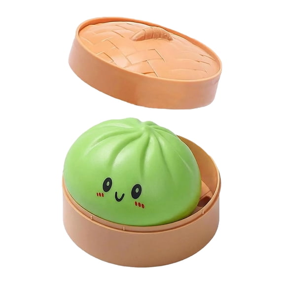 Giant Dumpling Squishy, 4/6/10 Inch Squishy Dumpling Squishy Large, Valentines Day Jumbo Dumplings Bun with Face for Adults