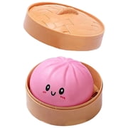Giant Dumpling Squishy, 4/6/10 Inch Squishy Dumpling Squishy Large, Valentines Day Jumbo Dumplings Bun with Face for Adults