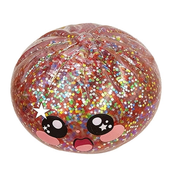 Giant Dumpling Squishy, 4 Inch Jumbo Dumpling Stress Ball, Rainbow Mystery Squishy Bun, Soft Squeeze Decompression Dough For Adults, Anxiety Relief Fidget, Rainbow Mystery Squishy Bun, Squishy Bun