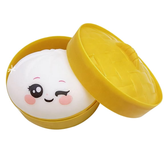 Giant Dumpling Squishy, 4 Inch Jumbo Dumpling Stress Ball, Rainbow Mystery Squishy Bun, Soft Squeeze Decompression Dough for Adults, Anxiety Relief Fidget
