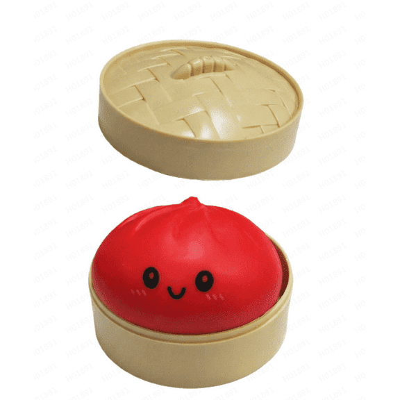 Giant Dumpling Squishy, 4 Inch Jumbo Dumpling Stress Ball, Rainbow Mystery Spongy Bun, Soft Squeeze Decompression Dough , Anxiety Relief Fidget