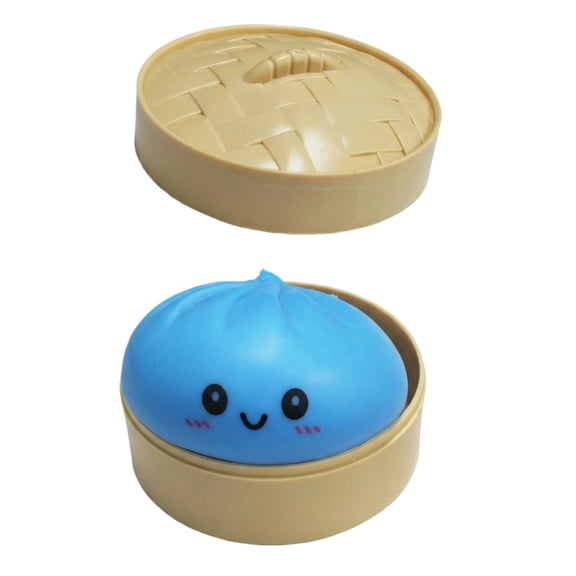 Giant Dumpling Squishy, 4-Inch Jumbo Dumpling Stress Ball, Soft Squeeze Decompression Dough, Stress Relief Ball Crazy Dumpling for Fun