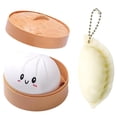 thumbnail image 1 of Giant Dumpling Jelly, Dumpling Stress Ornament Set, Jumbo Dumpling Jelly with Steamer Box, Cute Anxiety Relief Fidget, Soft Squeeze Decompression Dough for Adults, 1 of 9