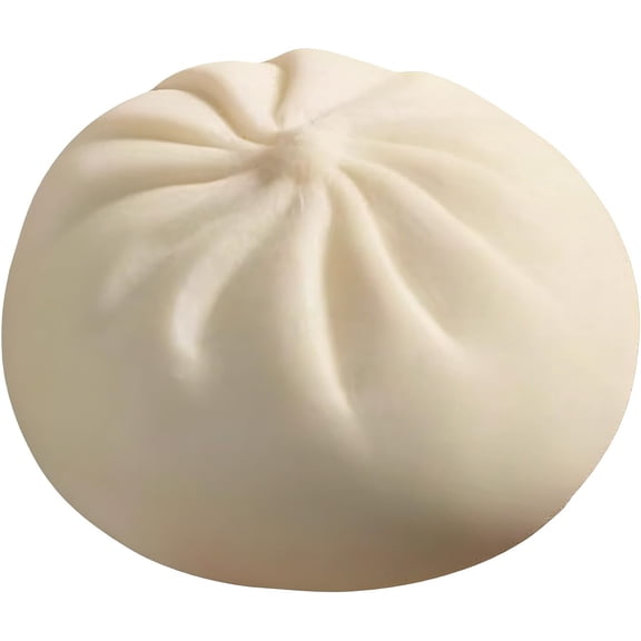 Giant Dumpling Squishy, Giant Glitter Dumpling, Jumbo Dumpling Squishy, Mega Rainbow Dumplings Fidget, Large Stress Relief Sensory Ball for Adults & Teens White no Steamed