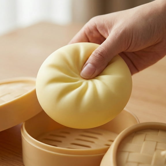 Giant Dumpling Squishy Mystery Box - Jumbo Slow-Rise Collectible, Rainbow Glitter Novelty for Desk & Shelf Display-52