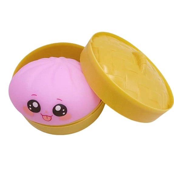 Giant Dumpling Toys, Mystery Dumpling Toys, 4 Inch Jumbo Dumpling Stress Ball, Rainbow Mystery Toyss Bun, Anxiety Relief Fidget, Soft Squeeze Decompression Dough