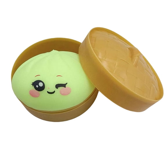 Giant Dumpling Squishy, Mystery Dumpling Squishy, 4 Inch Jumbo Dumpling Stress Ball, Rainbow Mystery Squishys Bun, Anxiety Relief Fidget