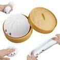 thumbnail image 1 of Giant Dumpling Squishy Stress Relief Toy with Steamer Box, Soft Jumbo Bao Ball for Anxiety Sensory Play, Gifts for Adults & Kids, 1 of 7