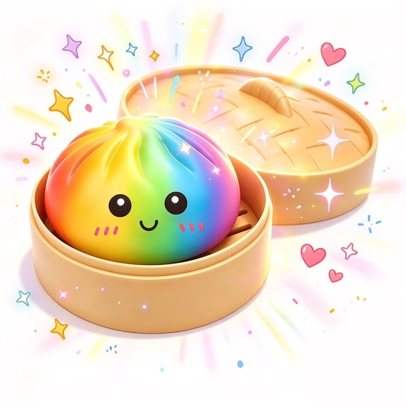 Giant Dumplings Squishies, Cute Squishies Stress Relief Toy, Hand‑Pinching Sensory Squeeze Toy with Steamer Storage Box, Safe TPR Fidget Vent Toy Novelty Gift for Kids and Adults