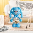 thumbnail image 1 of Giant Easter Bunny Balloon Candy Storage Kit – 51.18 Inch Rabbit Shaped Balloon DIY Bunny Basket Balloons with Transparent Belly for Candy/Outdoor Decor, Easter Party Decoration & Gift (Blue), 1 of 6