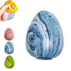 Giant Easter Egg Stress Squeeze Balls Squishy Toys for Kids Stretch and Pull Jumbo Stress Dough Ball Novelty Squishy Fidget Squeeze Toys Gifts for Boys Girls Adults (Blue)