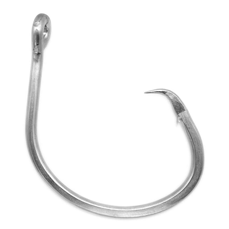 Giant Fishing Hook 6/0-28/0 Forged in-line Circle Hooks Shark & Swordfish  &Tuna Hook Stainless Steel Big Game Hook Saltwater (Size 20/0-Pack of 4) 