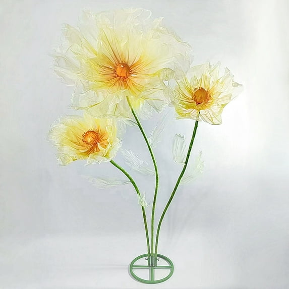 Giant Flower for Decoration, 70.87 inch Adjustable Artificial Floral Decor for Wedding Birthday Baby Shower Halloween Party Backdrop Home Office Hotel Shop Window Display Props