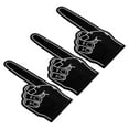 thumbnail image 1 of Giant Foam Finger 18 Inch EVA Number 1 DIY Blank Foam Hand, Black, 3 Pack, 1 of 5