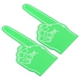 thumbnail image 1 of Giant Foam Finger 18 Inch EVA Number 1 DIY Blank Foam Hand, Green, 2 Pack, 1 of 5